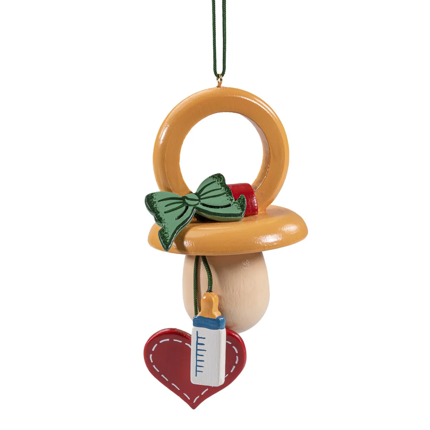 Käthes Original Christbaumschmuck Holz-Schnuller, Holz-Baumbehang