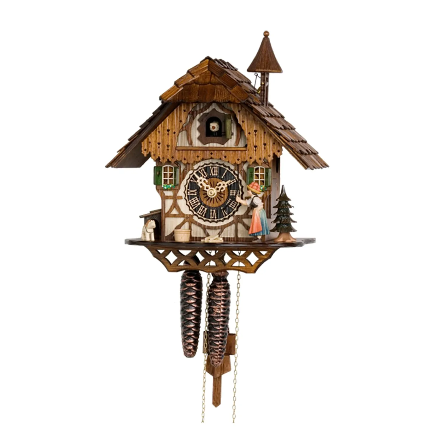 Hönes Uhren Kuckucksuhren-Schwarzwaldfrau Kuckucksuhr