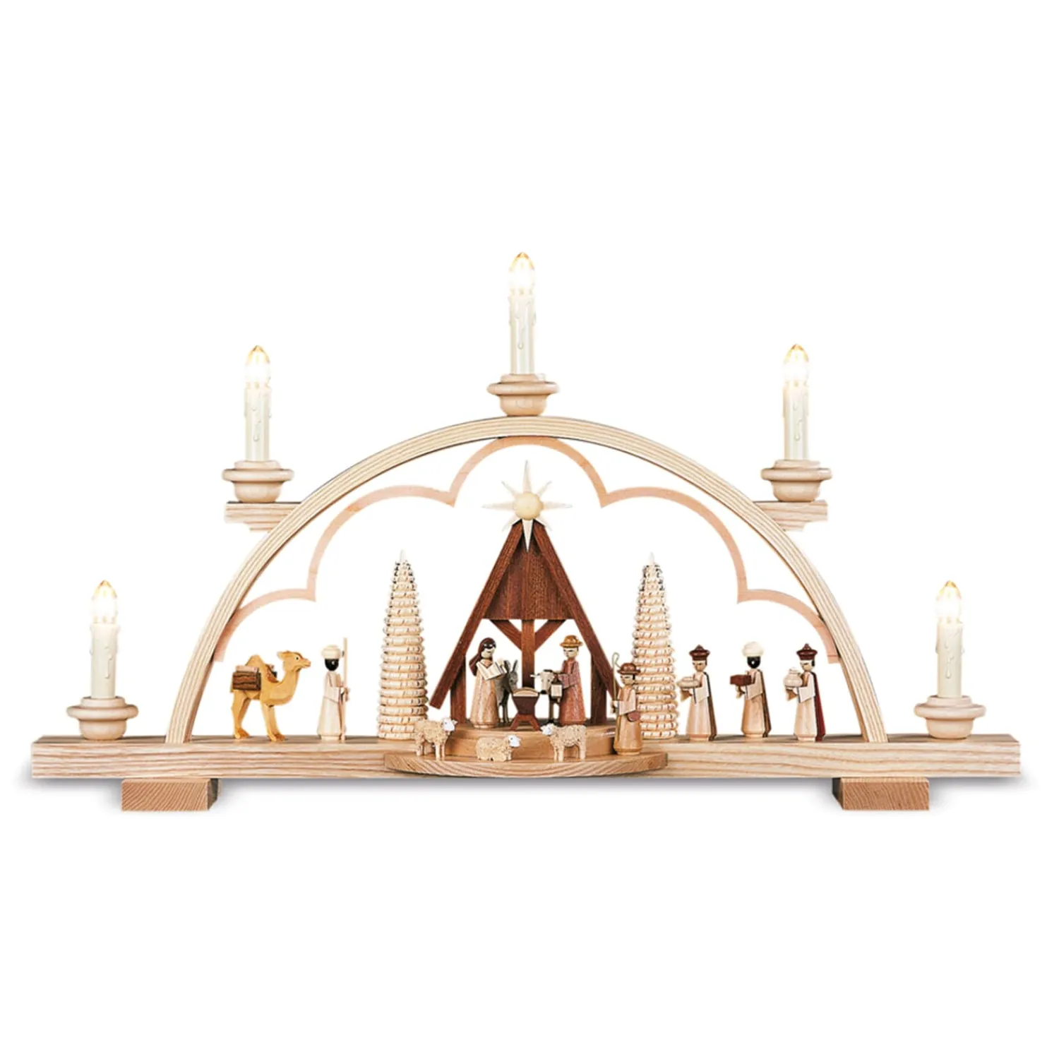 Müller Kleinkunst Schwibbogen Weihnachten-Schwibbogen, "Christi Geburt", 230V