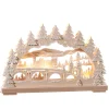 RATAGS Holzdesign Schwibbogen Weihnachten-Schwibbogen "Heidelberg im Winter", 230 V mit USB A-Anschluss