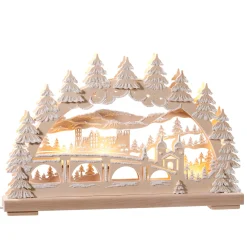 RATAGS Holzdesign Deutschland Motive|Schwibbogen Weihnachten-Schwibbogen "Heidelberg im Winter", 115 V