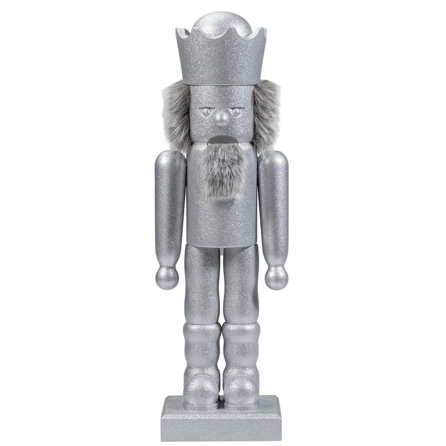 Christian ULBRICHT Nussknacker Figuren-Silberfarbener Nussknacker