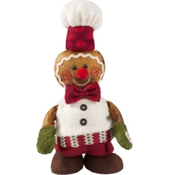 Spieluhr Weihnachten|Standfiguren-Singender Lebkuchen