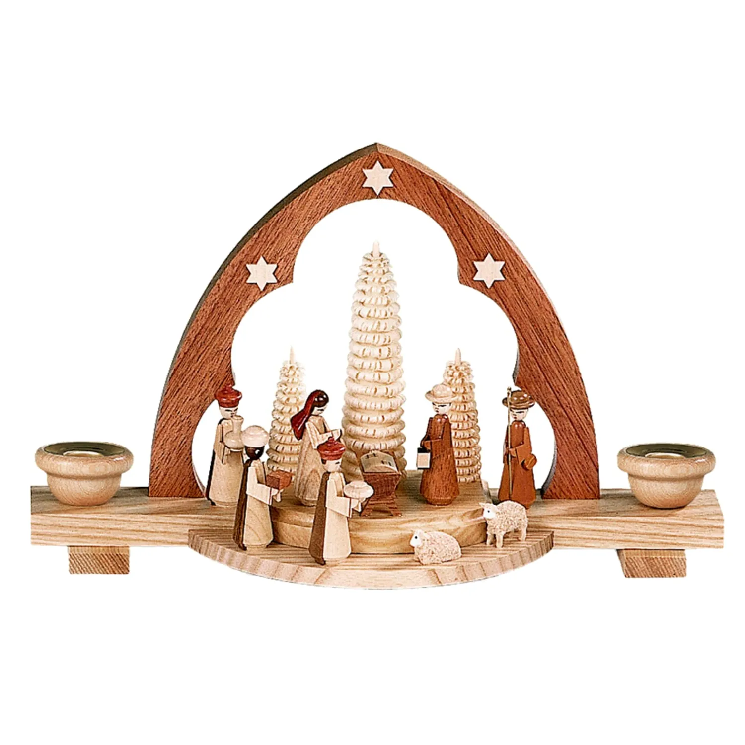 Müller Kleinkunst Schwibbogen Weihnachten-Spitzbogen "Christi Geburt",