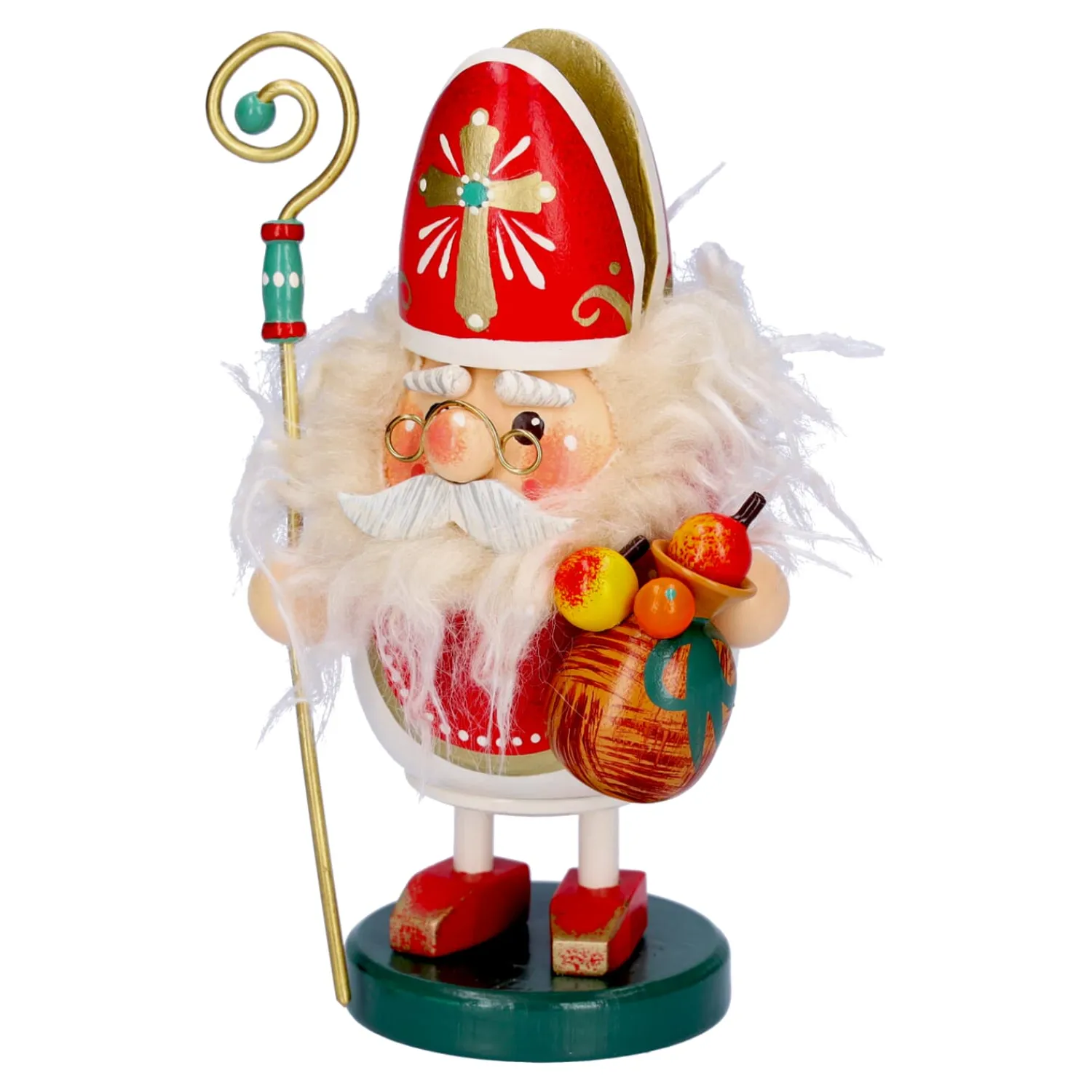 Käthes Original Räuchermänner|Nostalgische Weihnachtsdeko-St. Nikolaus, Duftl