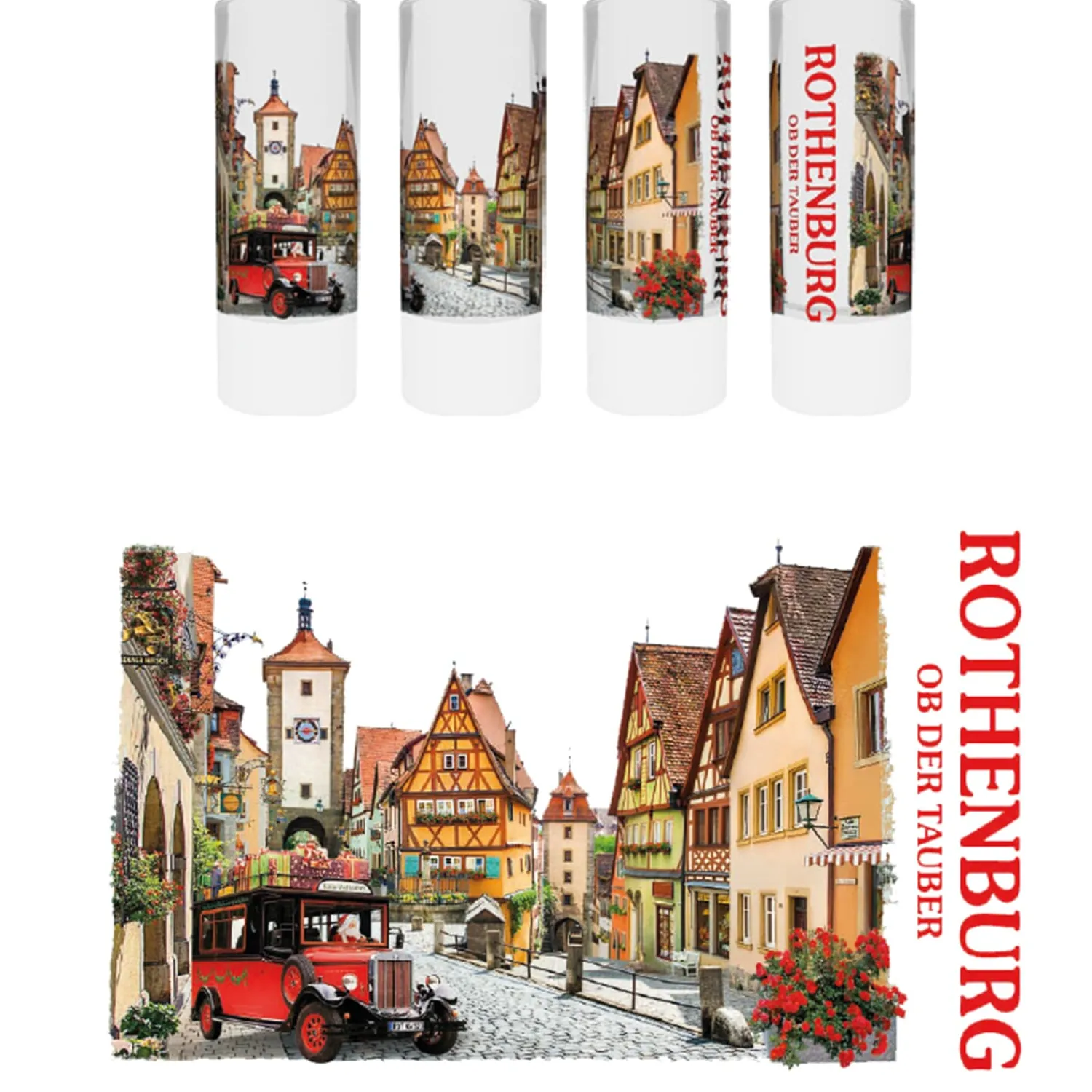 Rothenburg Motive|Tischdeko-Stamper "Silhouette Rothenburg"