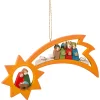 Käthes Original Christbaumschmuck Holz-Sternschnuppe, Holz-Baumbehang