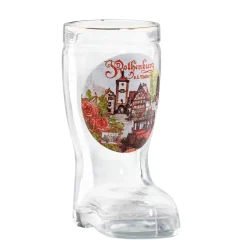 Rothenburg Motive|Tischdeko-Stiefelchen "Rothenburg Rosen", 4 cl