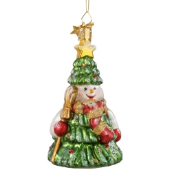 Poesie in Glas Weihnachtskugeln Aus Glas-Tannen-Schneemann