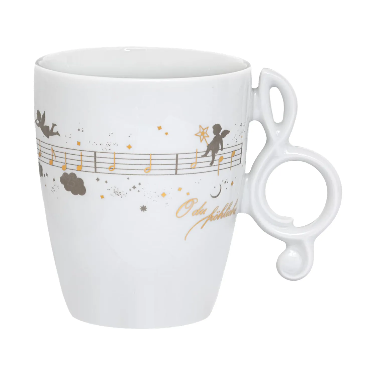 Meissen Porzellan Tischdeko-Tasse "Oh Du Fröhliche"