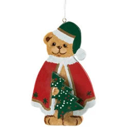 Käthes Original Christbaumschmuck Holz-Teddy mit Christbaum