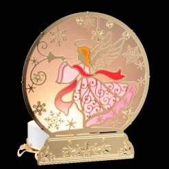 Kerzen & Teelichthalter-Teelichthalter "Engel", goldfarben