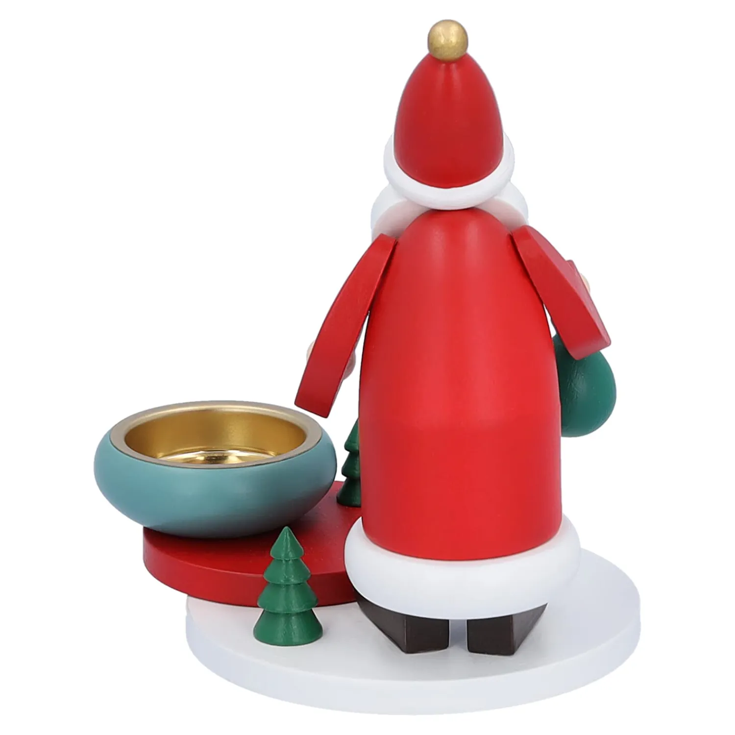 Käthes Original Kerzen & Teelichthalter-Teelichthalter "Weihnachtsmanns Waldweihnacht"