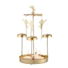 Kerzen & Teelichthalter-Teelicht-Karussel "Engelsgeläut", gold