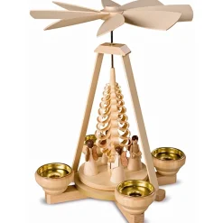 Müller Kleinkunst Weihnachtspyramiden-Teelicht-Pyramide "Engel"