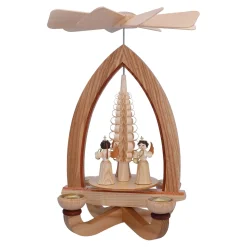 Weihnachtspyramiden-Teelichtpyramide "Engelsorchester"