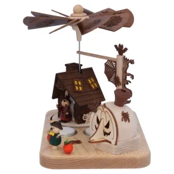 HODREWA Weihnachtspyramiden-Teelicht-Pyramide 