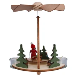 Weihnachtspyramiden-Teelicht-Pyramide "Weihnachtsmann"