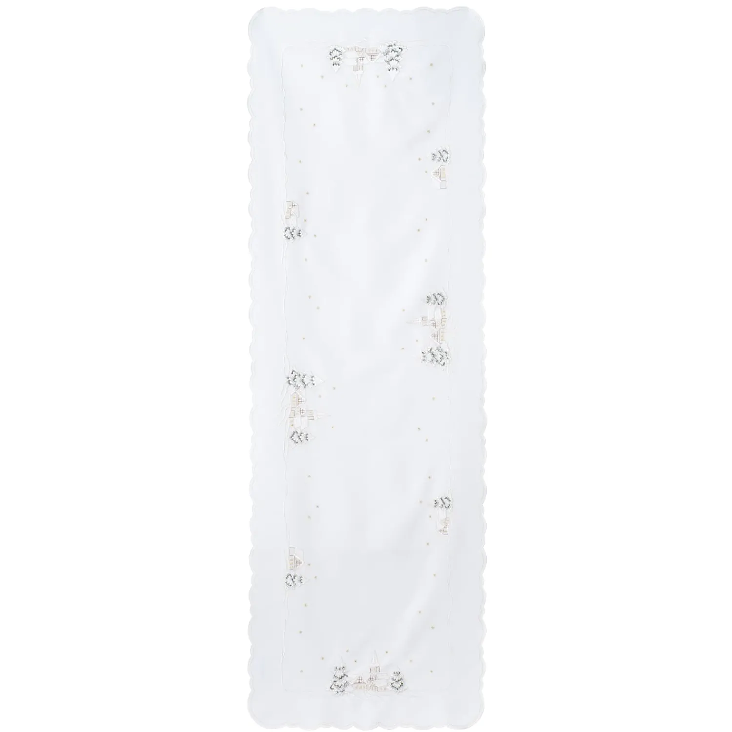 Sandner Tischdeko-Tischläufer "Winterdorf" 50x150 cm