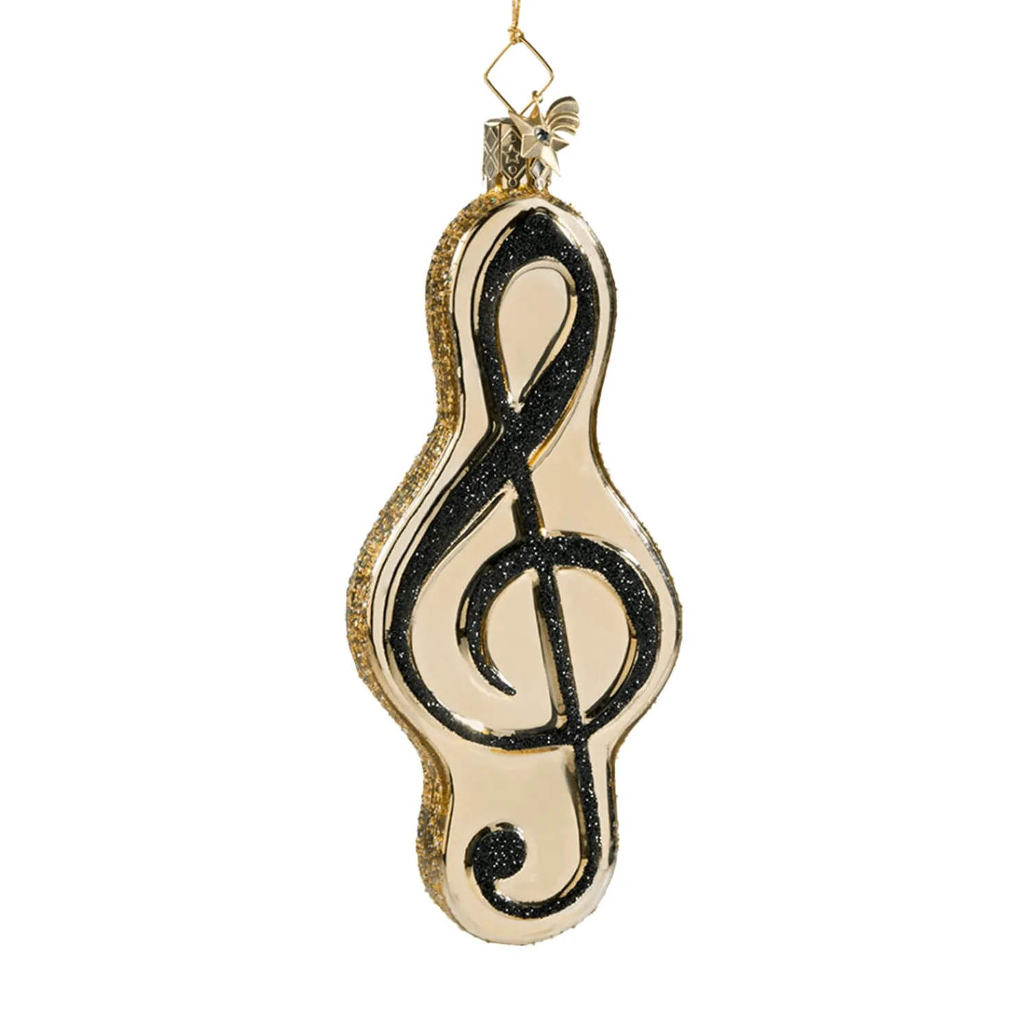 Poesie in Glas Weihnachtskugeln Aus Glas-Violinschlüssel