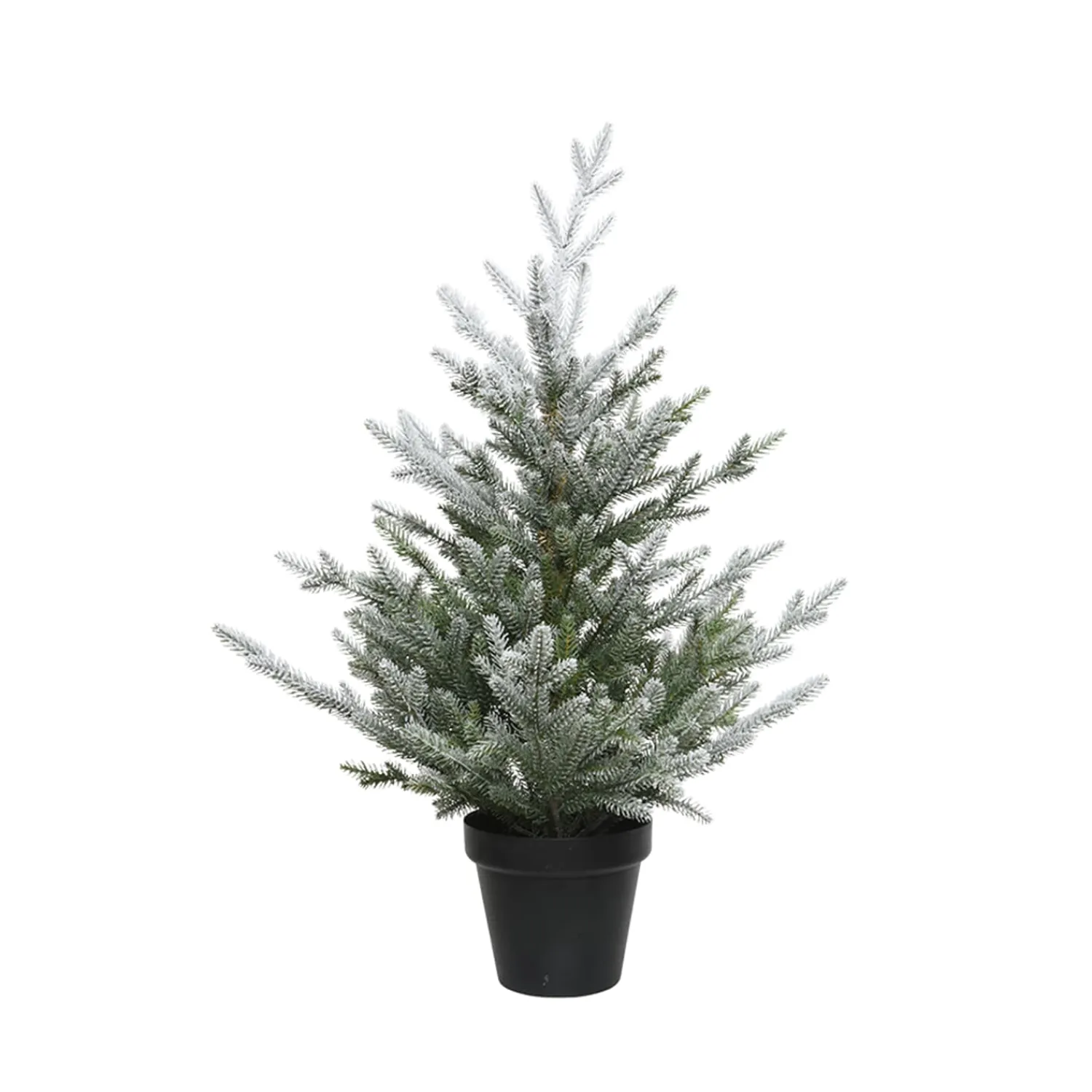 Künstliche Weihnachtsbäume-Weihnachtsbaum im Topf, beschneit, 75 cm