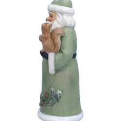 Standfiguren-Weihnachtsmann mit Eichhörnchen, Standfigur