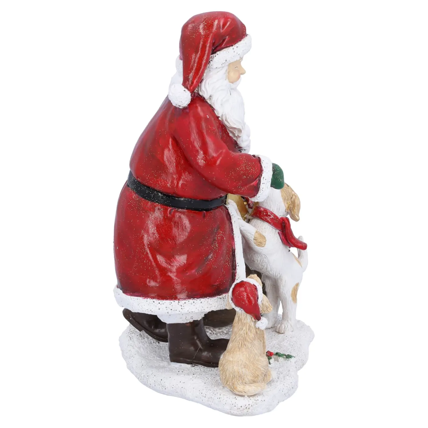 Standfiguren-Weihnachtsmann mit Hunden