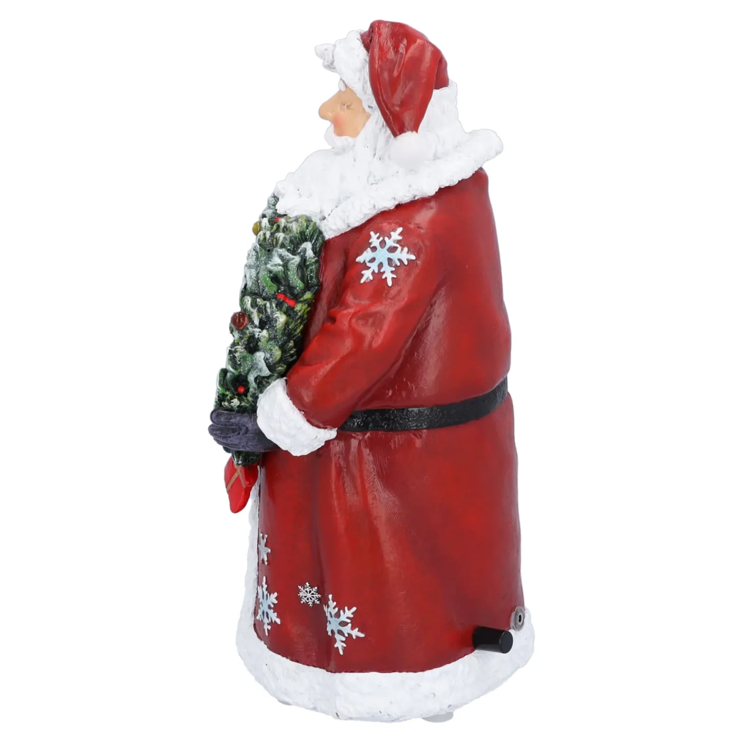 Spieluhr Weihnachten-Weihnachtsmann mit Kranz, Spieldose