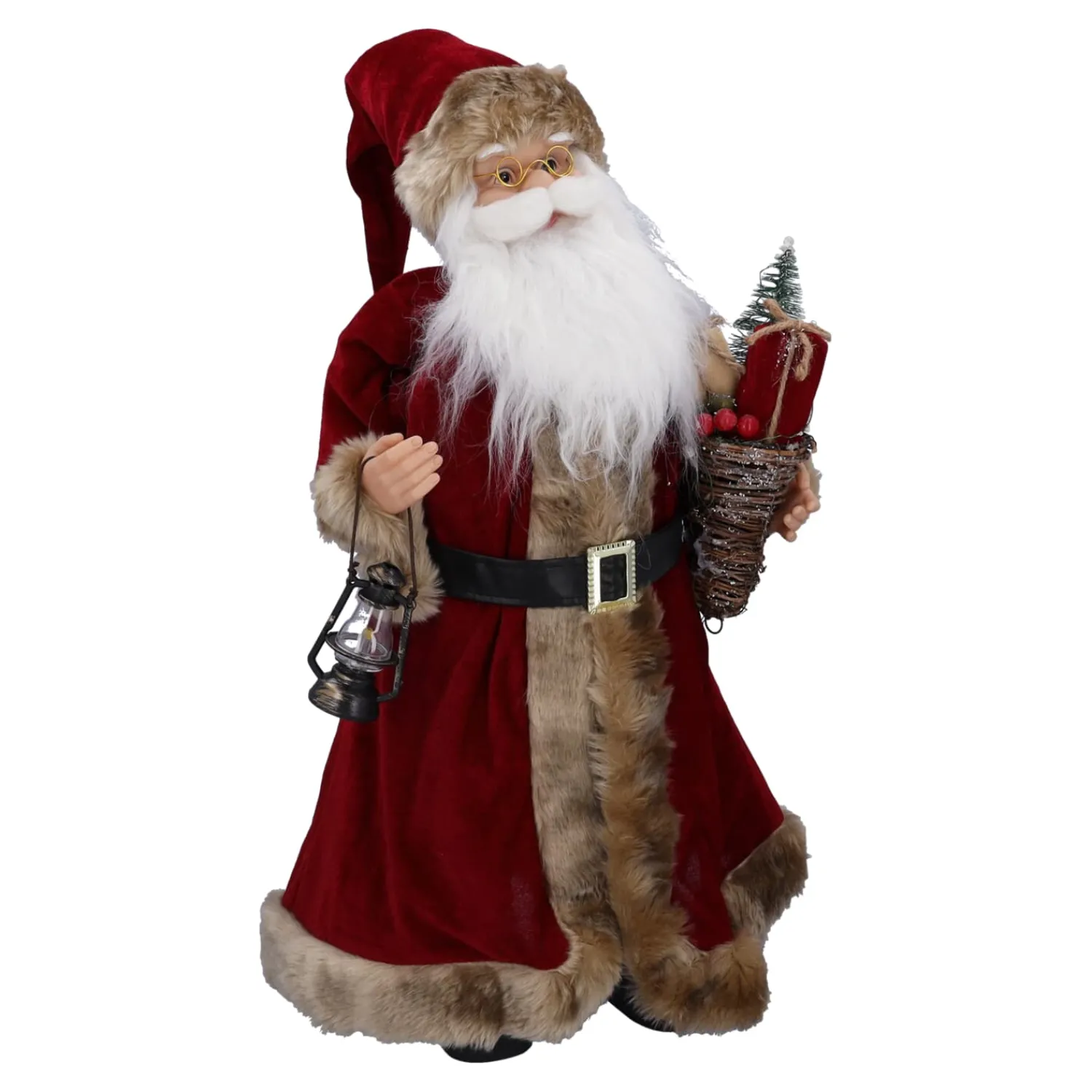 Standfiguren-Weihnachtsmann mit Laterne