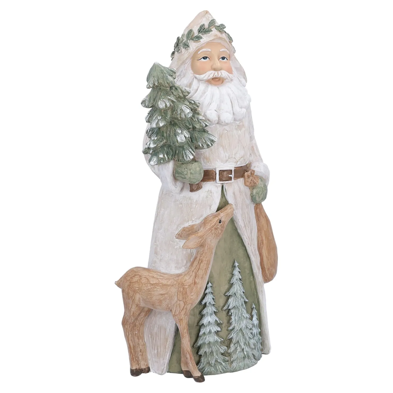 Standfiguren-Weihnachtsmann mit Rehkitz