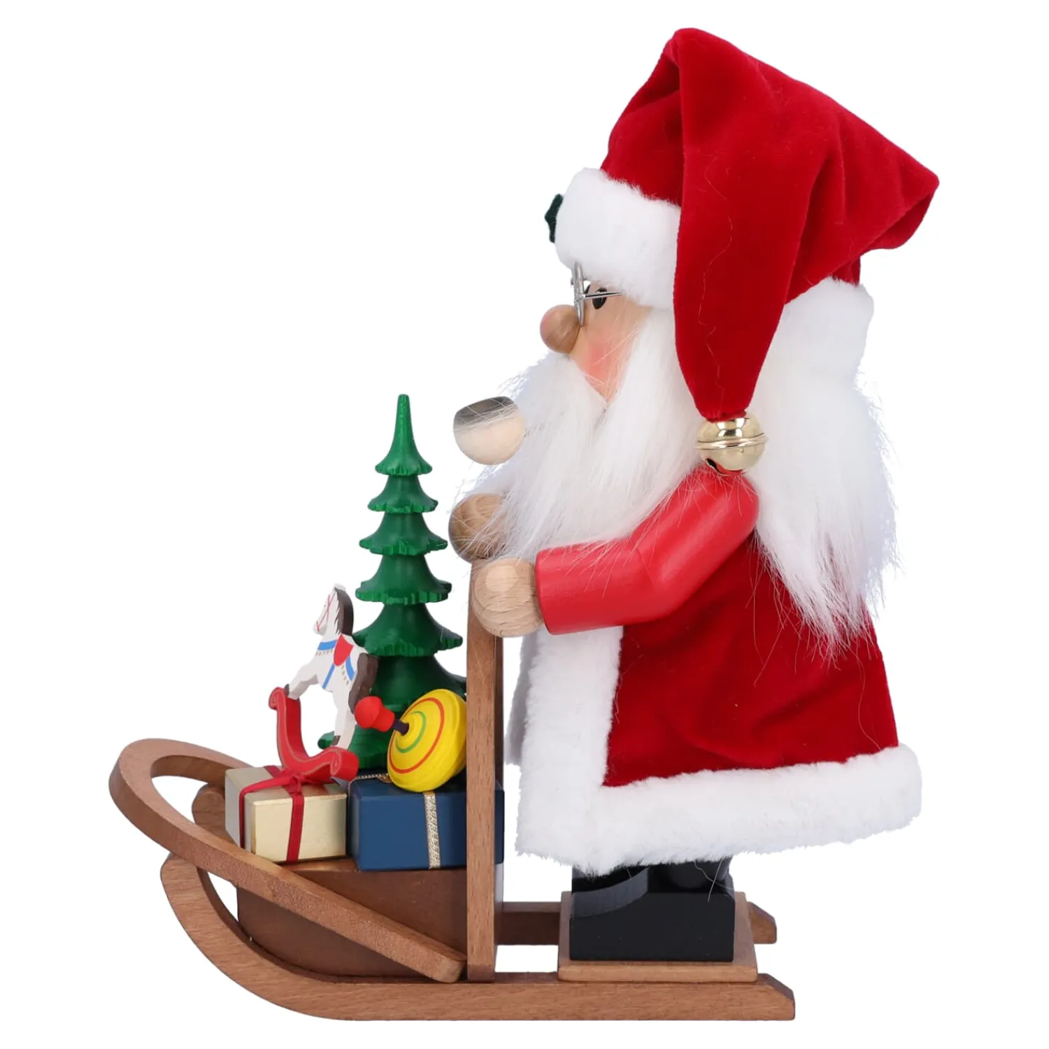 Christian ULBRICHT Räuchermänner-Weihnachtsmann mit Schlitten, Räuchermännchen