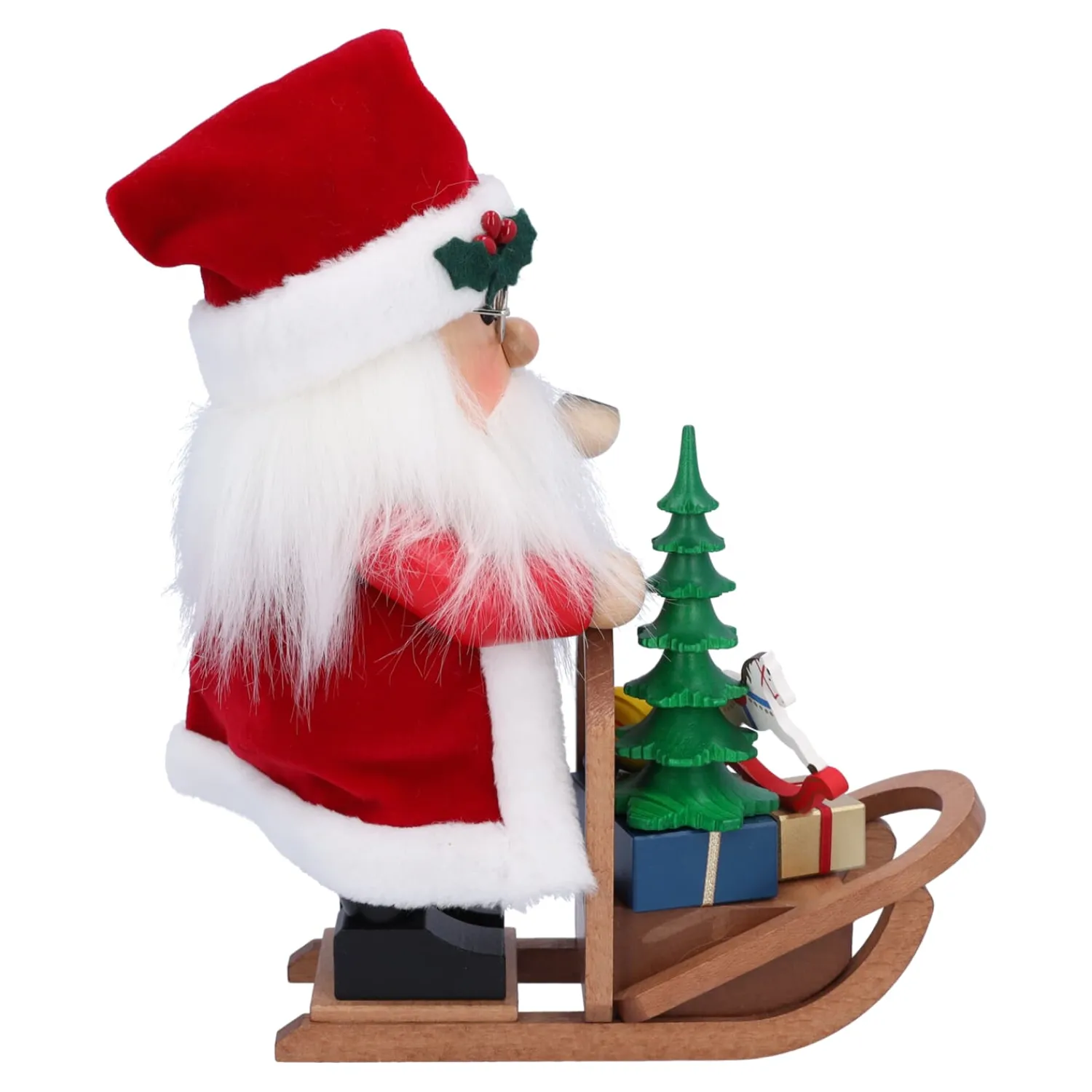 Christian ULBRICHT Räuchermänner-Weihnachtsmann mit Schlitten, Räuchermännchen