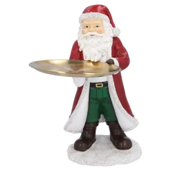 Standfiguren-Weihnachtsmann mit Teller