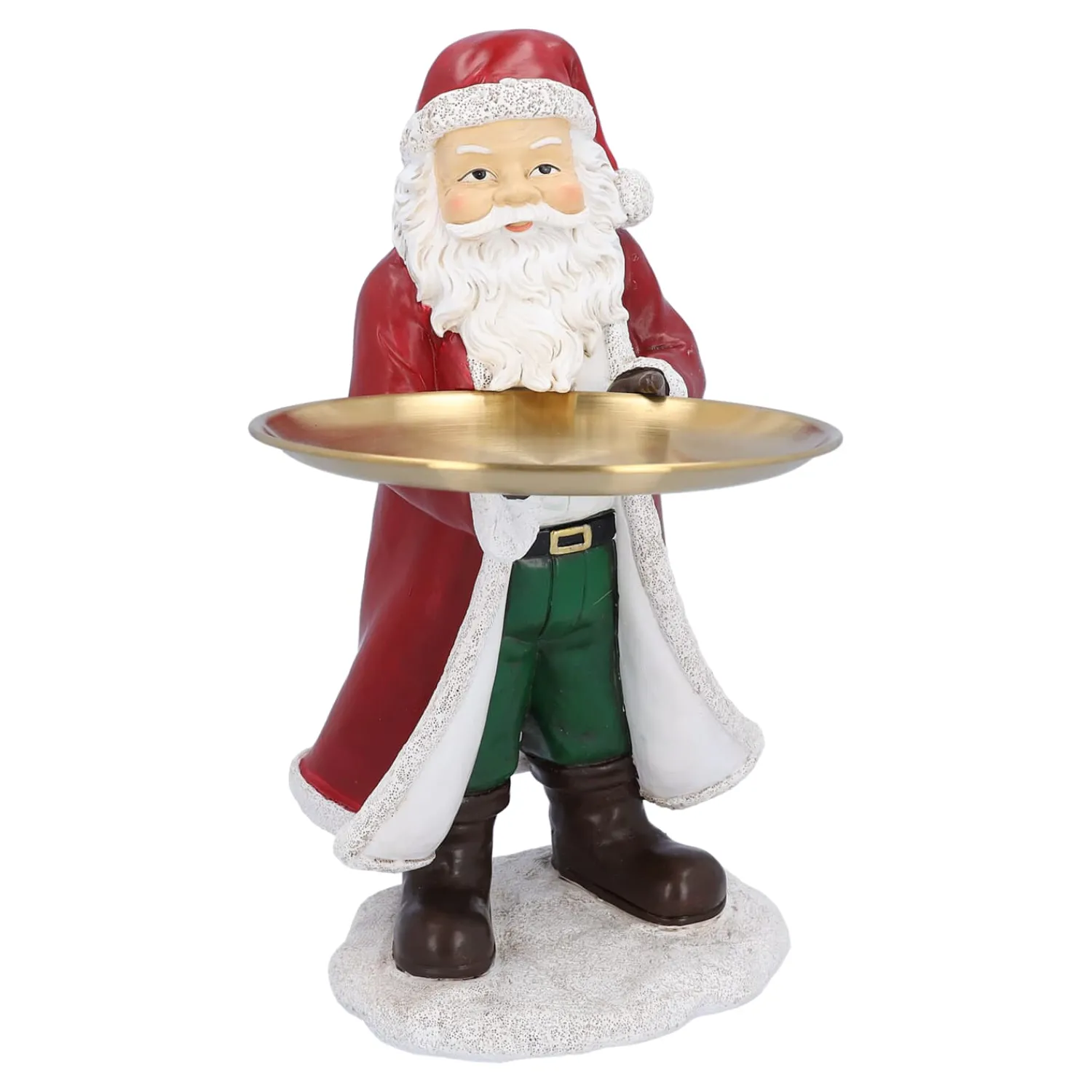 Standfiguren-Weihnachtsmann mit Teller