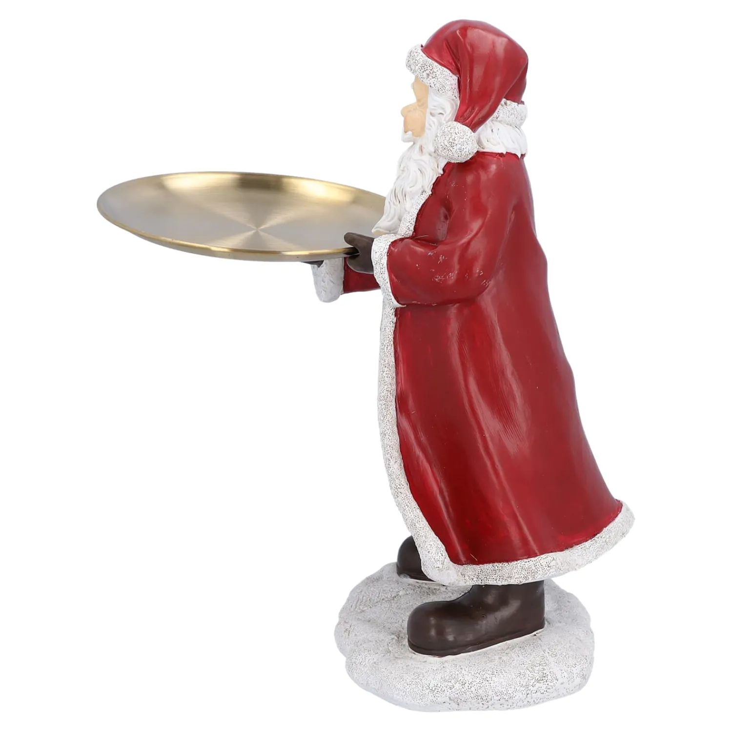 Standfiguren-Weihnachtsmann mit Teller