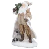 Standfiguren-Weihnachtsmann mit Waldtieren