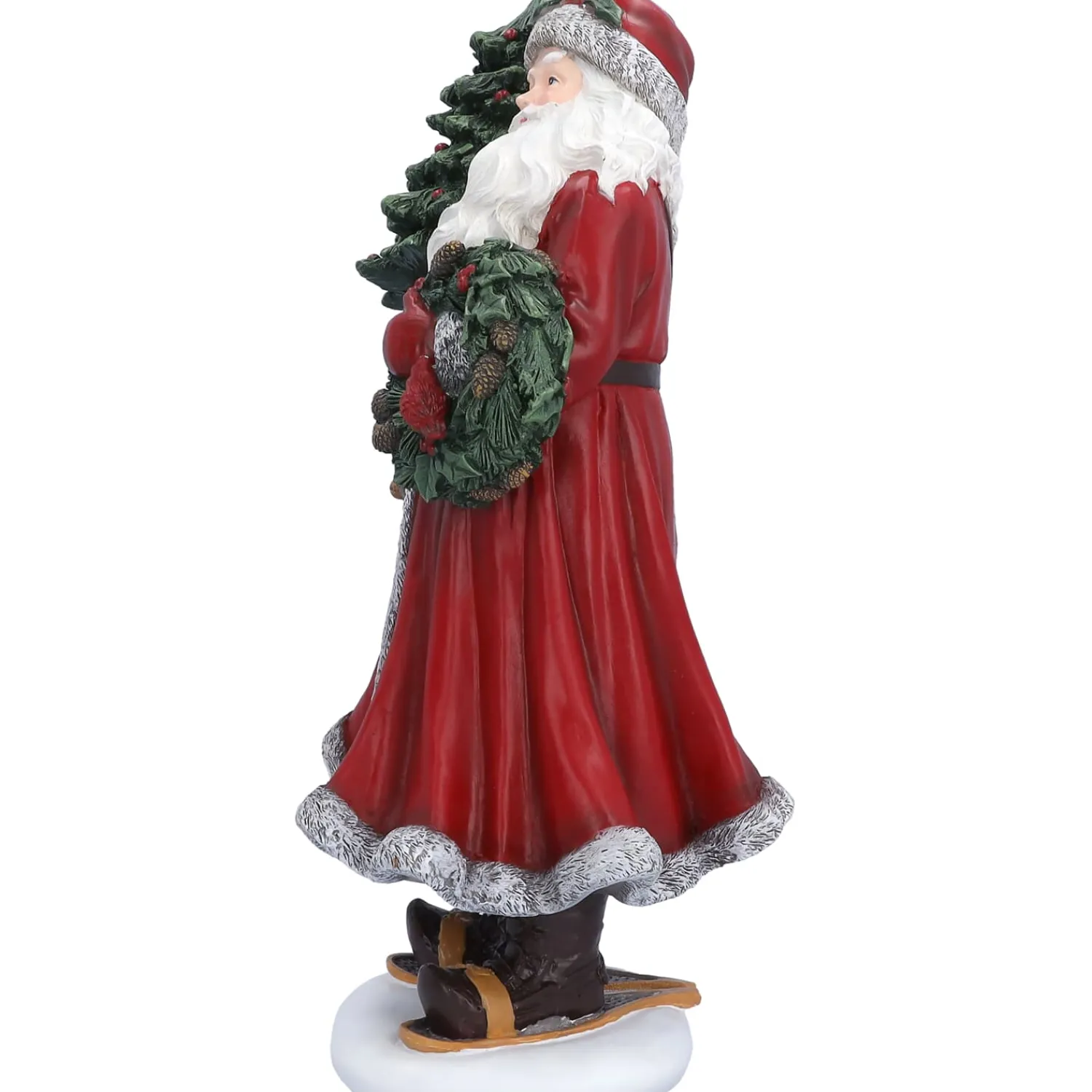 Standfiguren-Weihnachtsmann mit Weihnachtsbaum, Standfigur