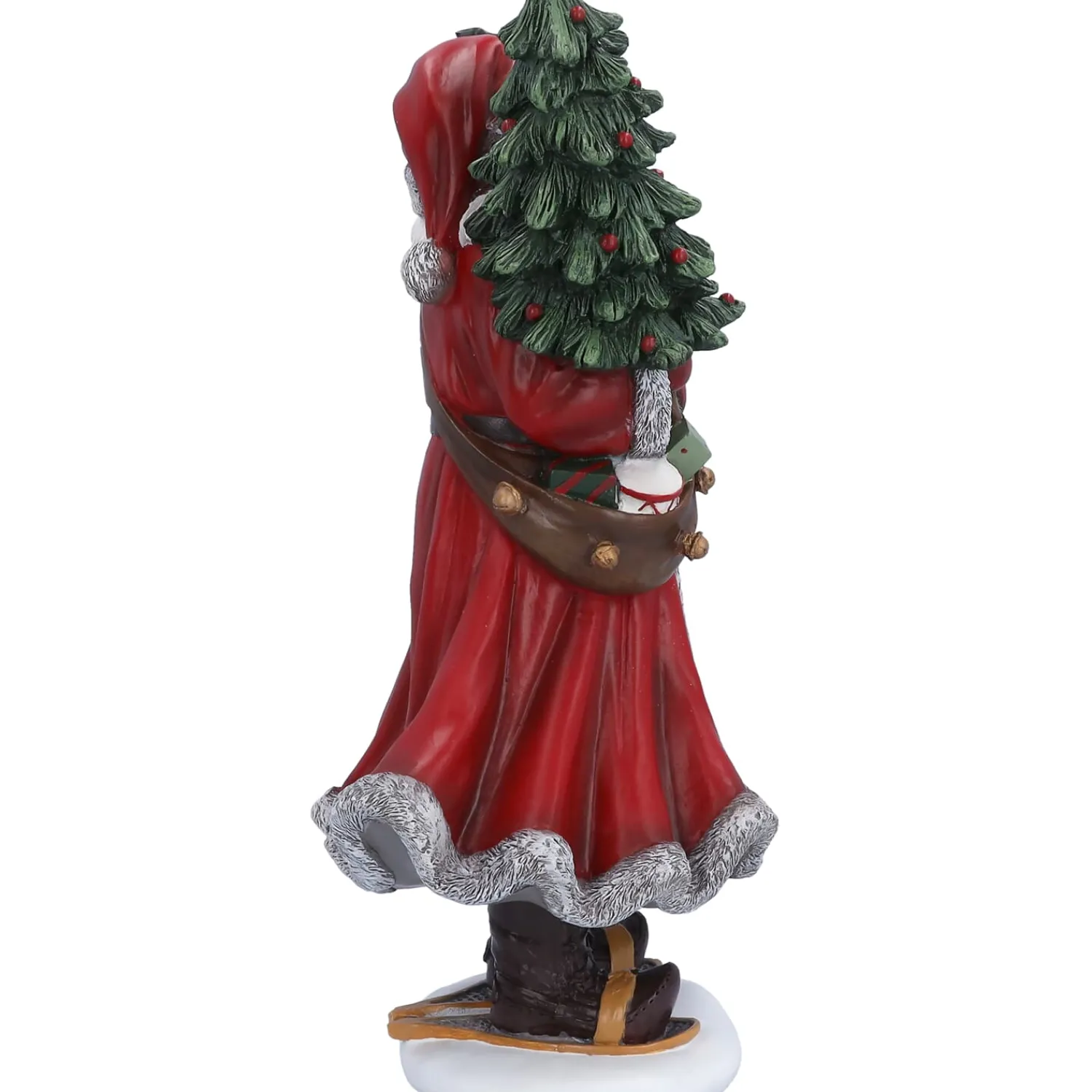 Standfiguren-Weihnachtsmann mit Weihnachtsbaum, Standfigur