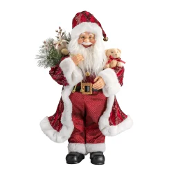 Standfiguren-Weihnachtsmann, rot, 61 cm