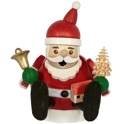 Richard Glässer Räuchermänner-Weihnachtsmann, rund, Räuchermännchen
