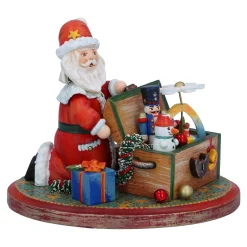 Kindertraum Kindertraum Kollektion|Weihnachtsdeko Holz-Weihnachtsmann und seine Schätze, Jubiläumsfigur "60 Jahre Käthe Wohlfahrt"