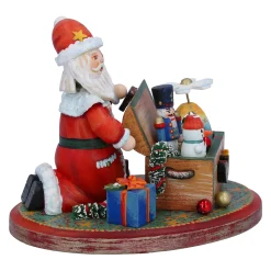 Kindertraum Kindertraum Kollektion|Weihnachtsdeko Holz-Weihnachtsmann und seine Schätze, Jubiläumsfigur 