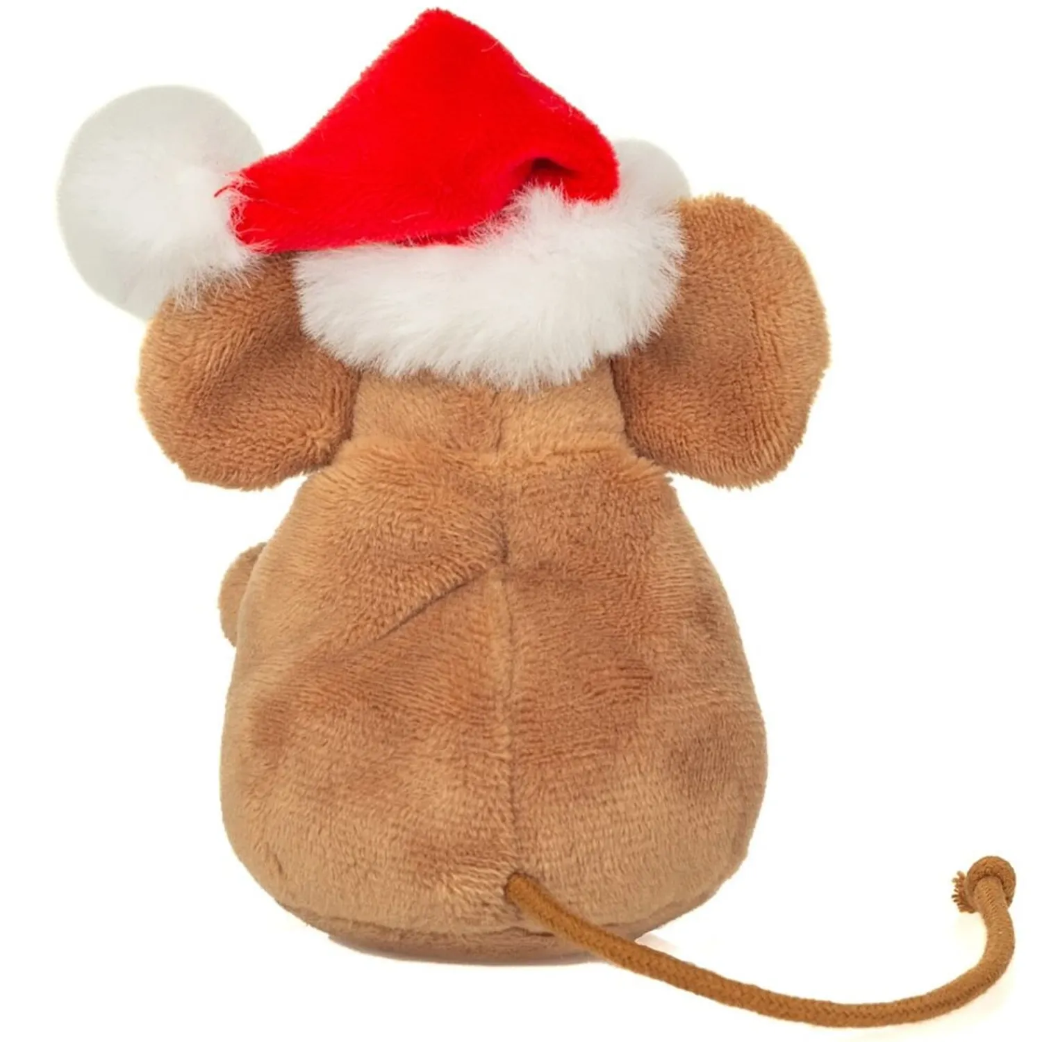 Hermann Teddy Plüschtiere-Weihnachtsmaus mit Kranz, Plüschfigur