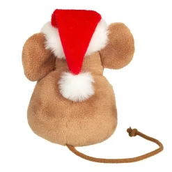Hermann Teddy Plüschtiere-Weihnachtsmaus mit Tannenbaum, Plüschfigur