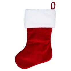 Hängedeko|Wohndeko-Weihnachtsstrumpf "Weihnachtsstern"