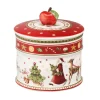 Villeroy & Boch Tischdeko-Winter Bakery Delight kleine Gebäckdose mit Rentierschlitten