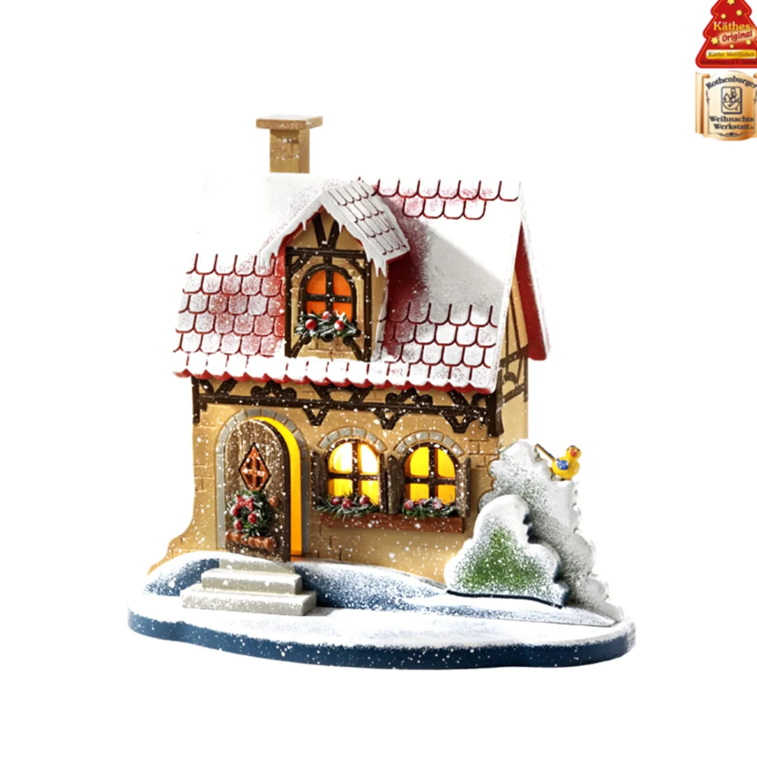 Käthes Original Käthes Original Figuren-Winterhaus, beleuchtet