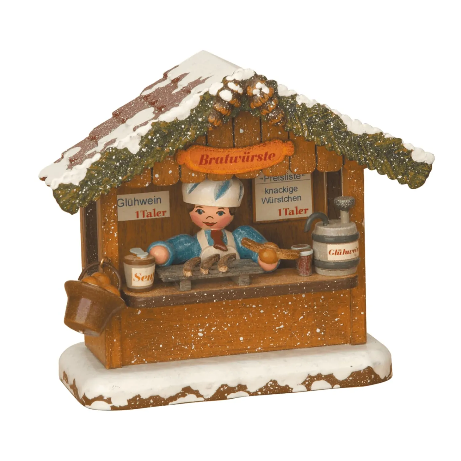 Hubrig Volkskunst Hubrig Miniaturen-Winterkinder Bratwursthäusel