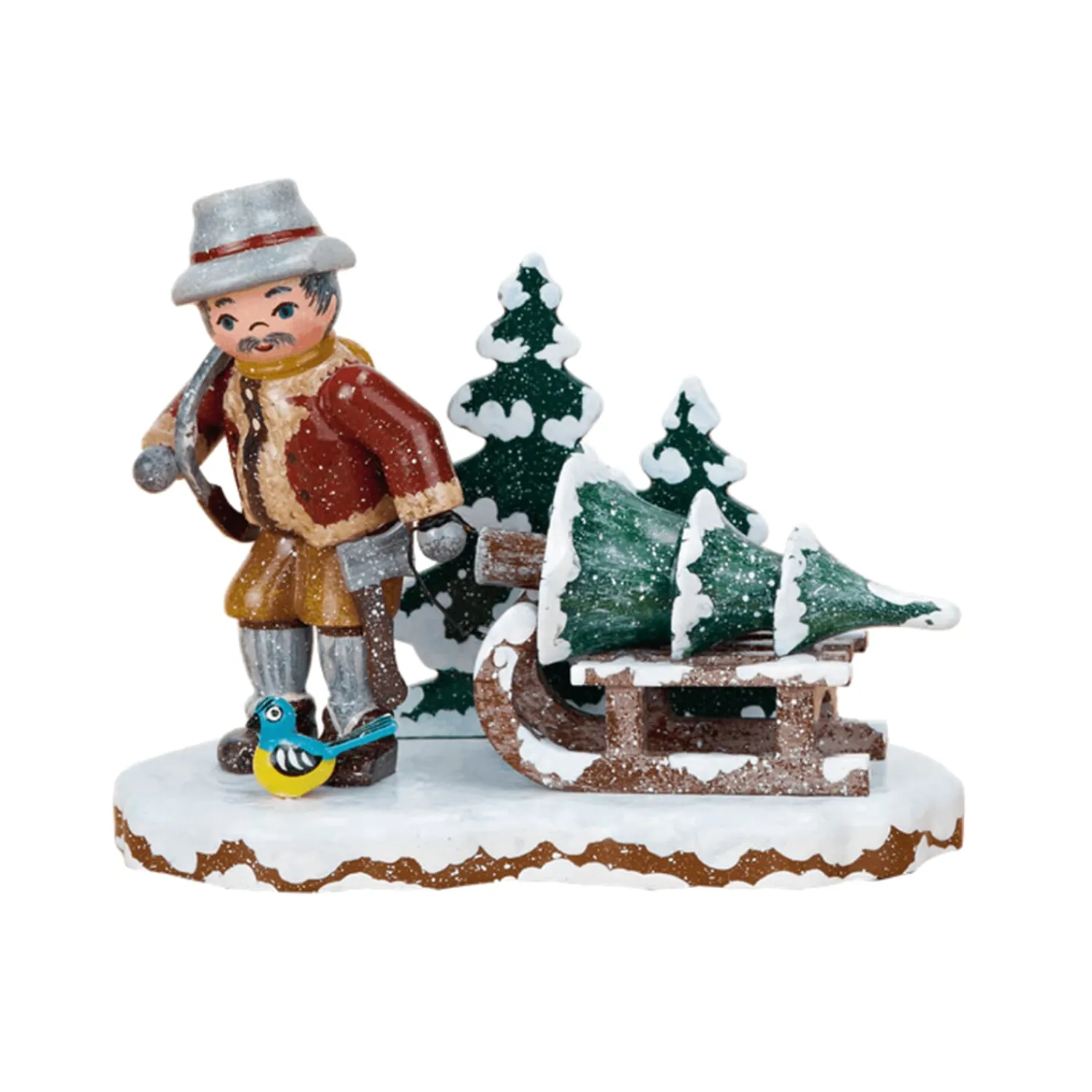 Hubrig Volkskunst Hubrig Miniaturen-Winterkinder Christbaumdieb