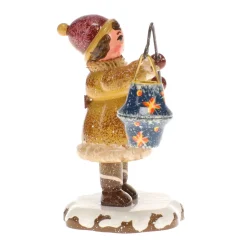 Hubrig Volkskunst Hubrig Miniaturen-Winterkinder Mädchen mit Sternhimmellampion